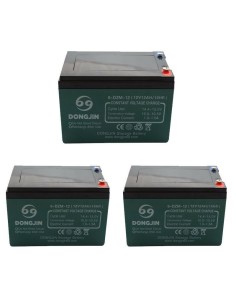 Lot de 3 Batteries 12V pour Pocket quad / Moto électrique 36V