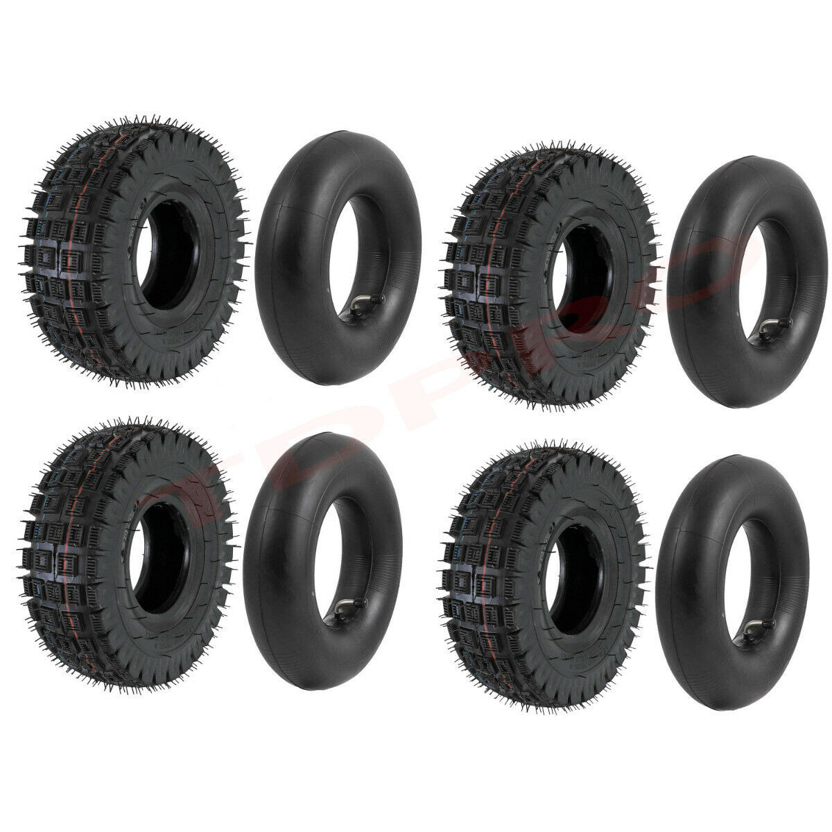 Jeu de 4 Pneus 3.00 4" + 4 chambre à air Pocket quad PitRacing