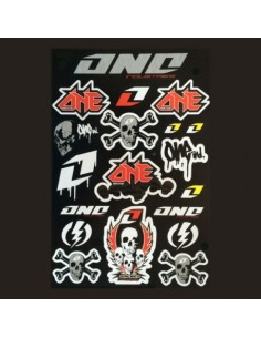 Planche de stickers tete de mort one industrie