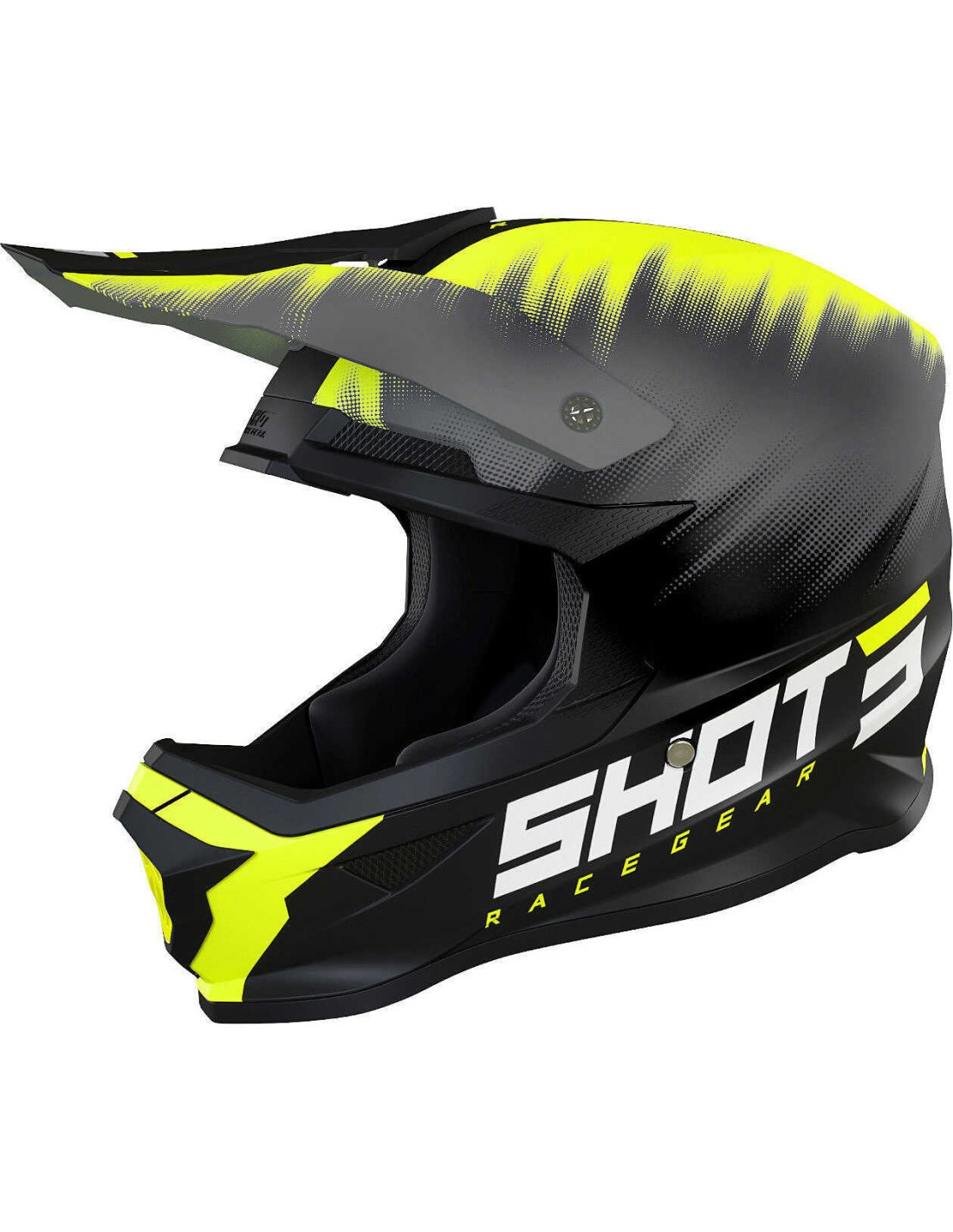 Casque Cross Enfant SHOT FURIOUS KID VERSUS - GREY NEON YELLOW