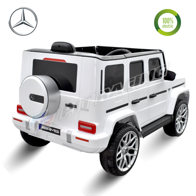 Voiture enfant électrique Mercedes amg g63 BLANC — free download