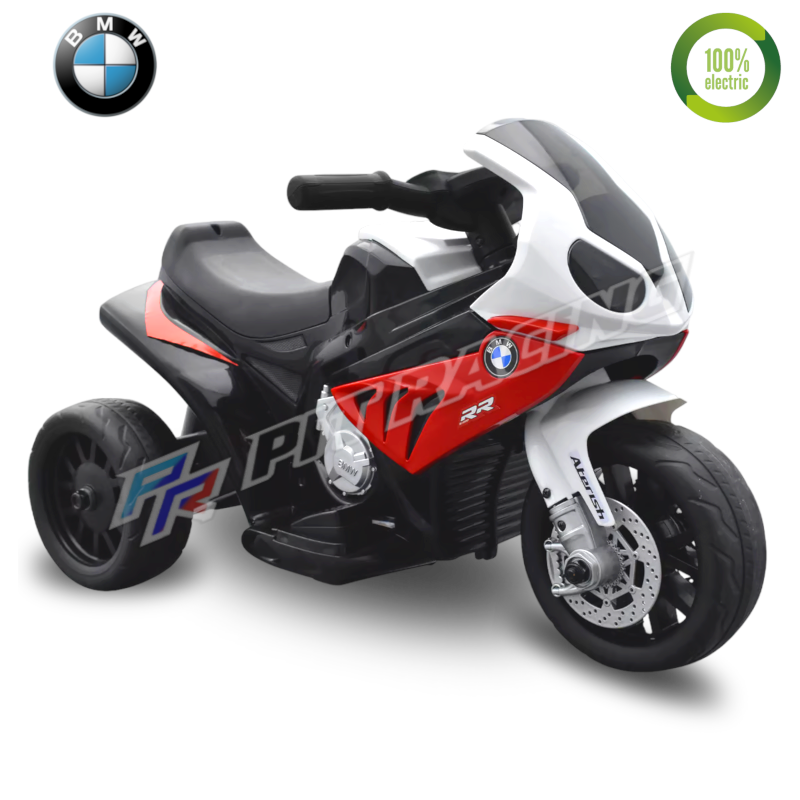 BMW S1000 RR rouge, tricycle électrique pour enfant 6 volts