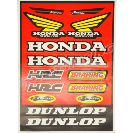 Planche de stickers HONDA one industrie