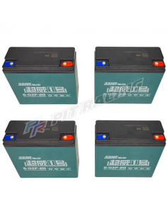 Pack de  4 batteries étanche gel / plomb 12V 20Ah pour Quad / Moto