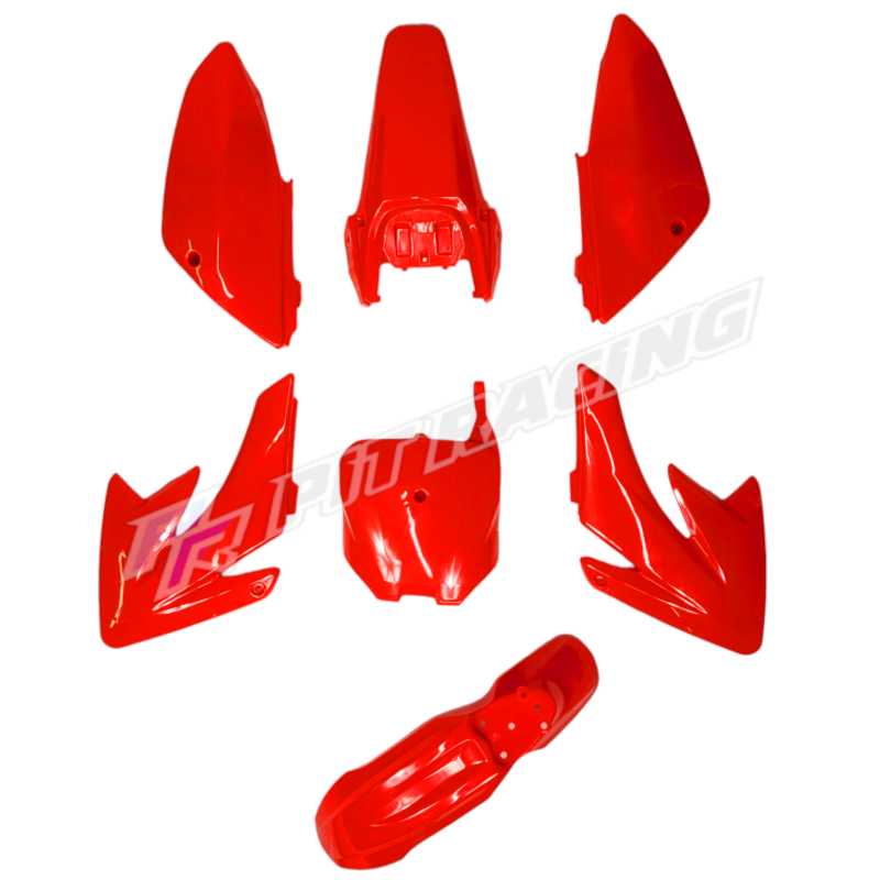 Set Carenatura HMParts Per Dirt Bike Pit Bike CRF 70 - Stile 6 Arancione - Foto 2