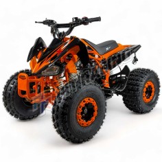 PROMO!!! Quad KRAFTMULLER Carbone 125 cc 8" + Marche arrière ORANGE 2025