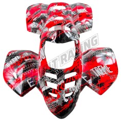 Carénage ROUGE GRAFFITI quad enfant Bigfoot / Puma / Kerox / ORION