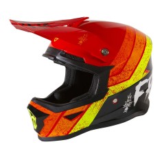 CASQUE CROSS ENFANT FREEGUN STRIPE - ROUGE
