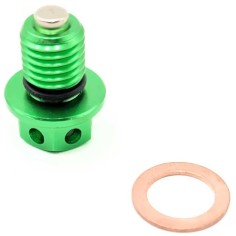 Bouchon vidange aimanté VERT Dirt bike / Quad LIFAN / YX