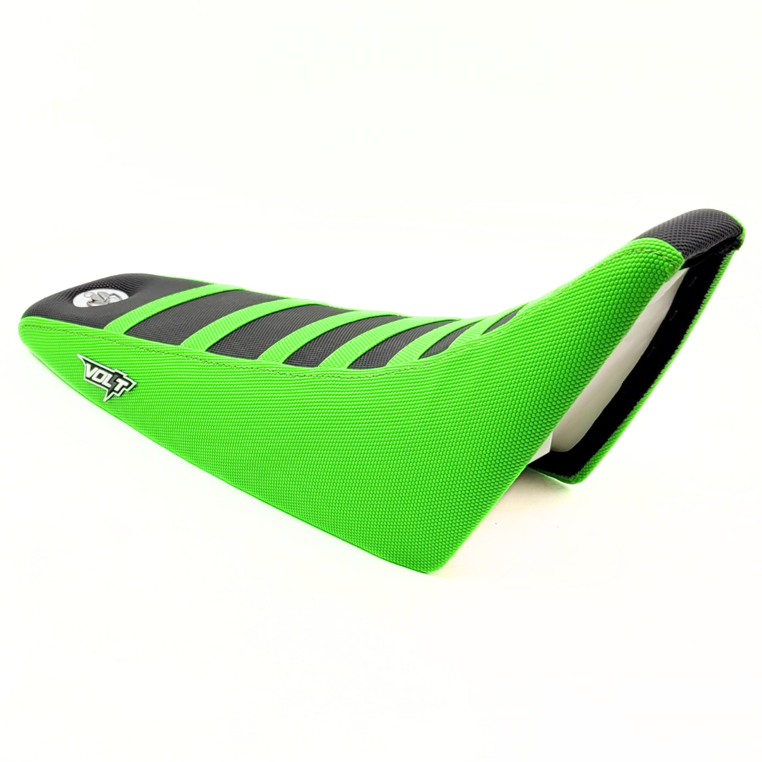 Housse De Siège Moto Universelle - Similicuir Vert Et Noir Pour Dirt Bike, Pit Bike, Moto Tout-terrain