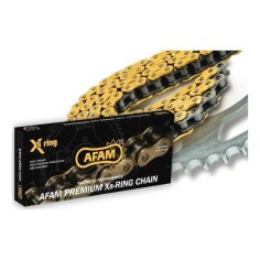 Chaine ultra renforcée AFAM pas 520 120 maillons dirt bike / pit bike