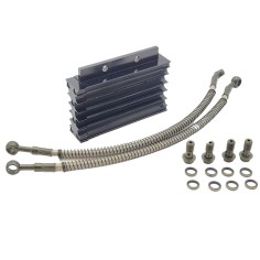 Radiateur d’huile alu CNC durite 460 mm dirt bike / pit bike