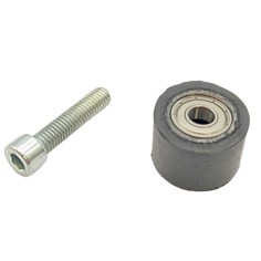 Roulette de guide de chaine 8 mm + vis de fixation pour moto 50 cc ITALJET / BHR / MX50 / NRG / KRAFTMULLER 9 CV