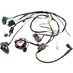 Faisceau complet pour de dirt bike  / pit bike 50 / 70 / 88 / 90 / 107 / 110 / 125 cc avec démarrage électrique
