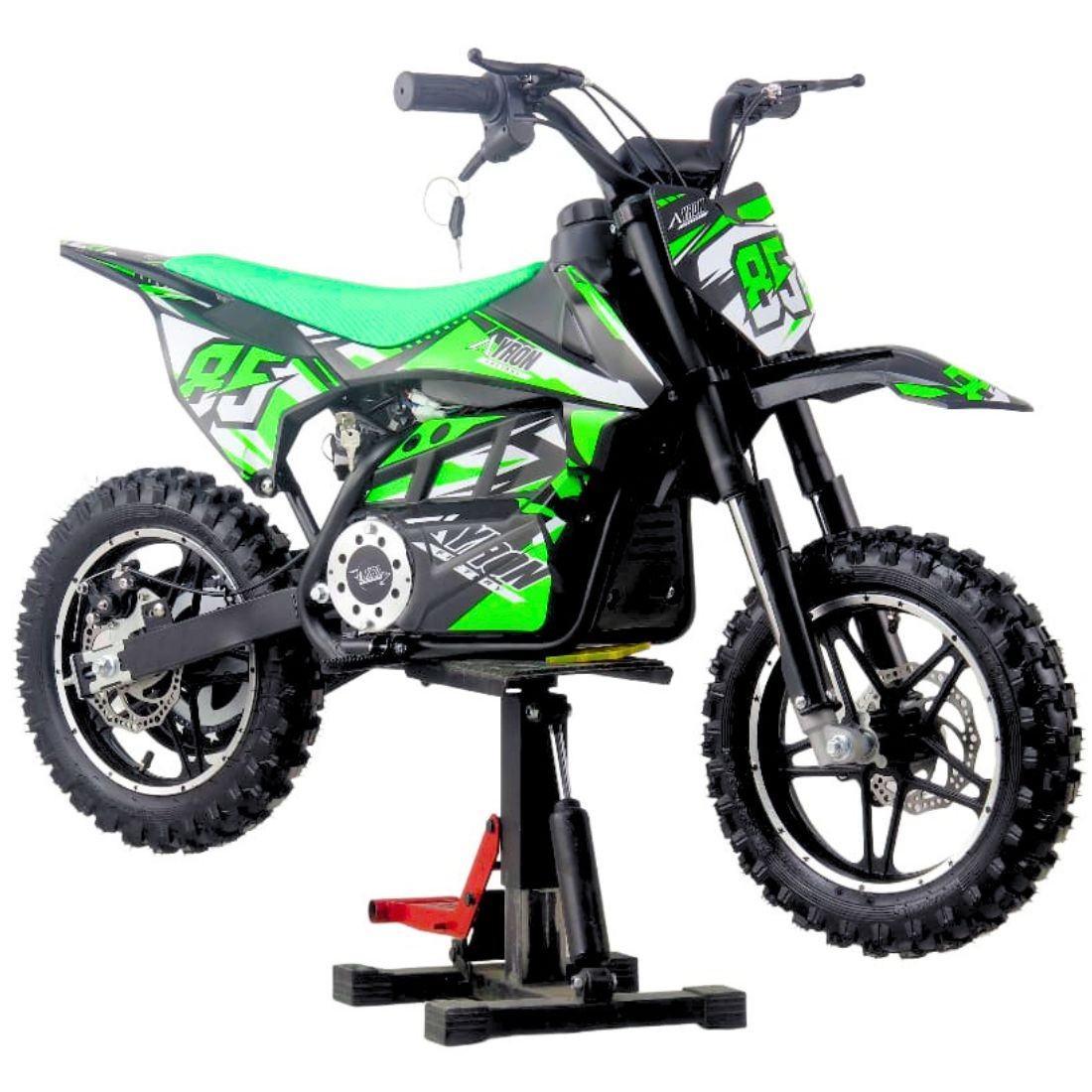 Moto électrique enfant AYRON 1000W 36V, coloris vert