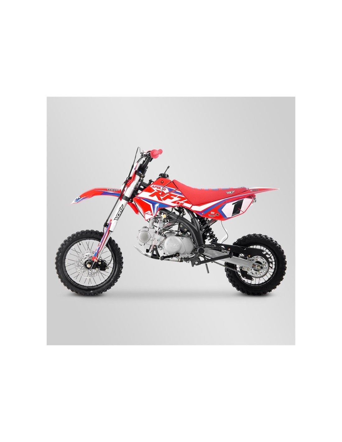 SUPER PROMO!!! Dirt bike Apollo RFZ 150cc 12/14 OPEN ROUGE MOTO sur PitRacing