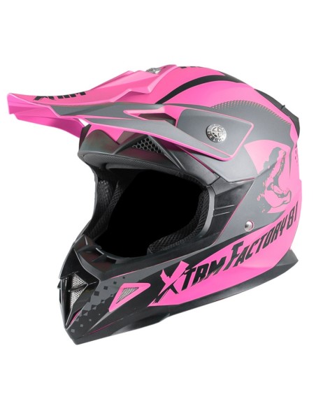 Casque enfant cross XTRM Factory ROSE - PitRacing