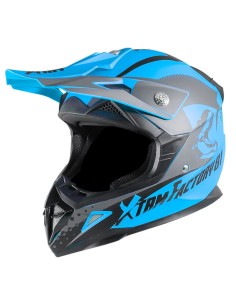 Casque enfant cross XTRM Factory BLEU