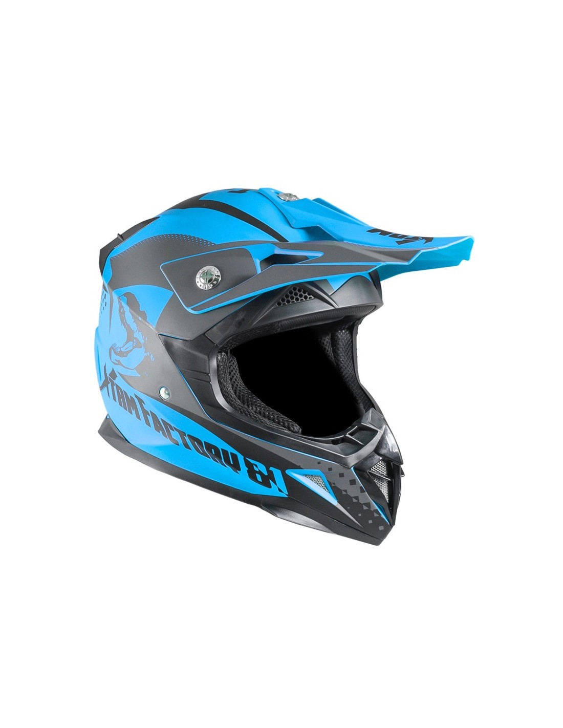 Casque moto cross enfant Shot FURIOUS KID RIDGE ROUGE/BLEU - IXTEM MOTO