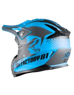 Casque moto cross enfant Shot FURIOUS KID RIDGE ROUGE/BLEU - IXTEM MOTO