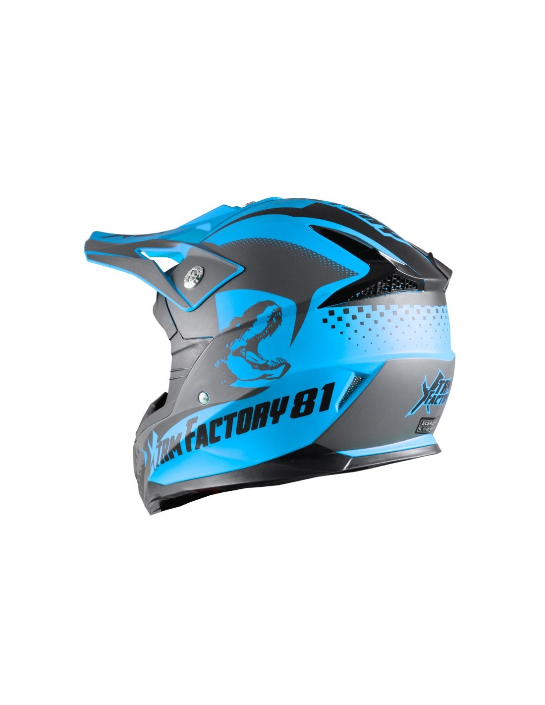 Casque enfant cross XTRM Factory BLEU - PitRacing