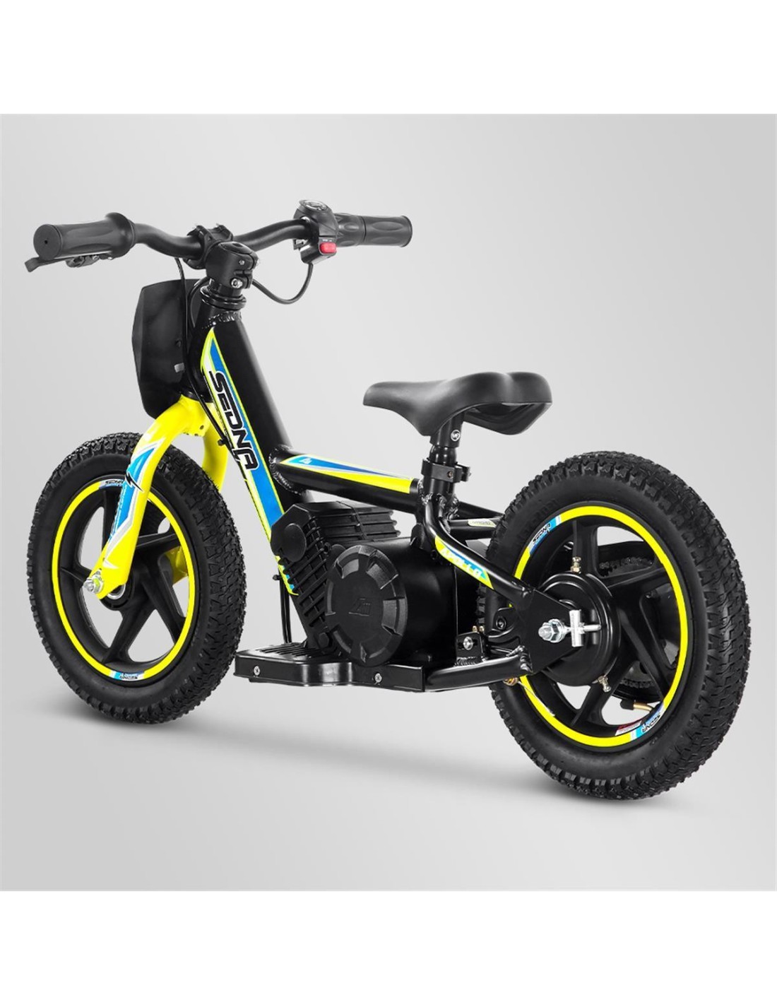 DRAISIENNE ÉLECTRIQUE APOLLO SEDNA 12" JAUNE MOTO sur PitRacing