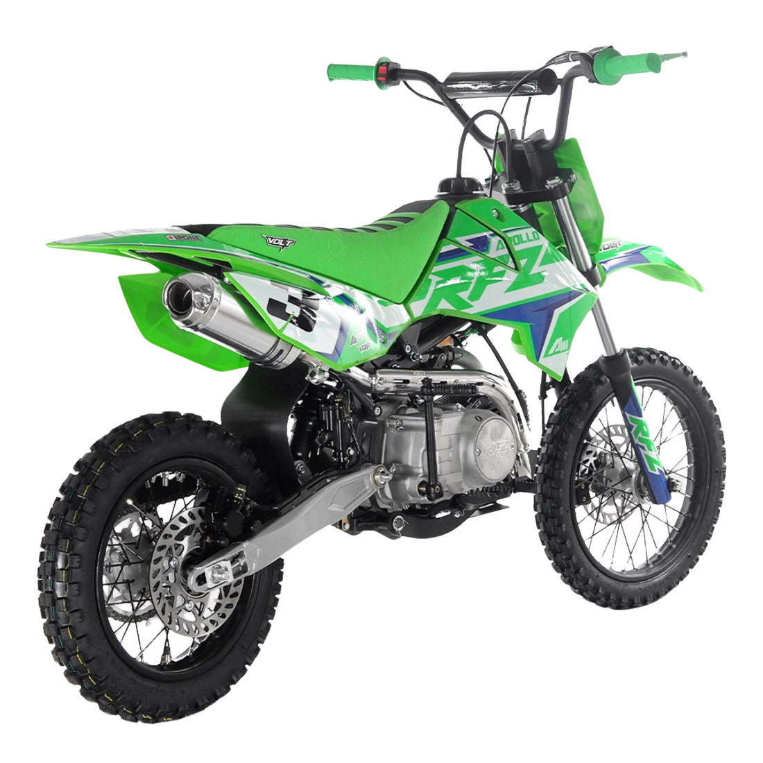 Dirt Bike 125cc Semiauto APOLLO RFZ 12 /14 Rookie Verte