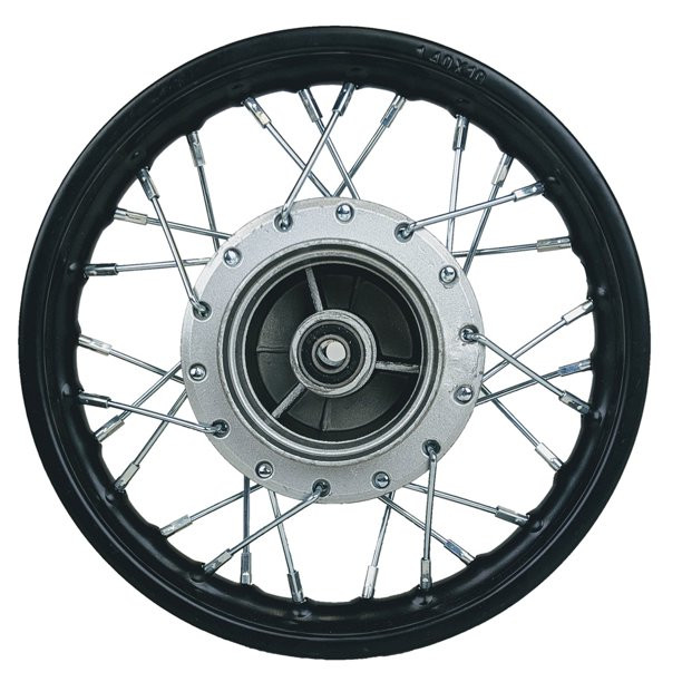 Jante HMParts 12 Pouces – Tambour Anodisé Noir, Arrière, Pour Dirt Bike