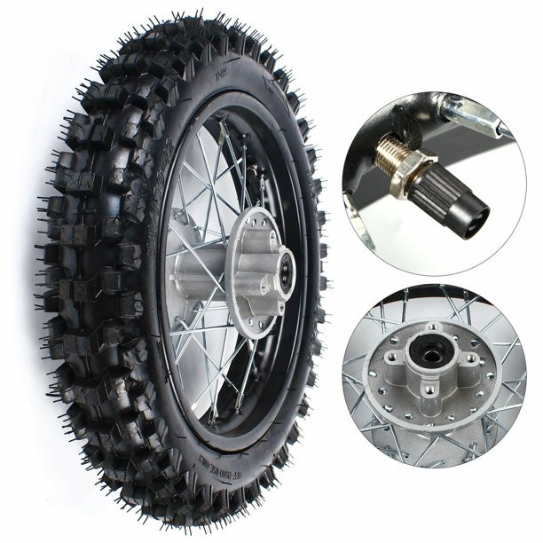 HEG Chambre À Air Pour Pneu Arrière De Motocyclette 90/100-14(3.00-14