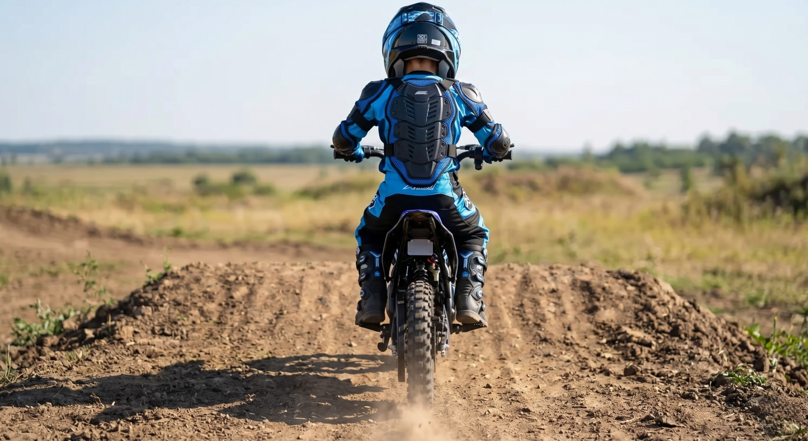 Moto électrique enfant AYRON 1000W 36V, coloris bleu