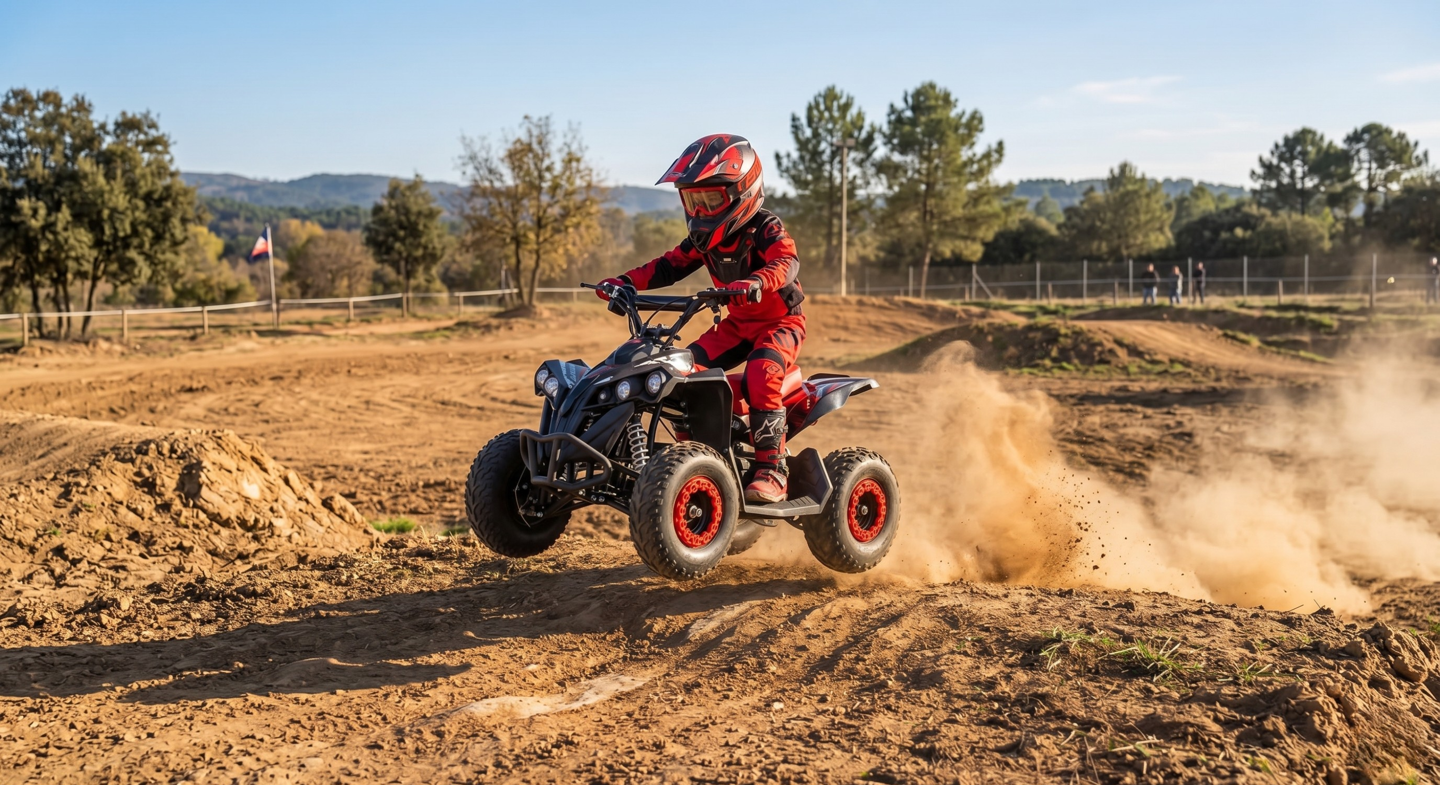 Quad électrique enfant Varman Monster XXL 1000W – coloris rouge