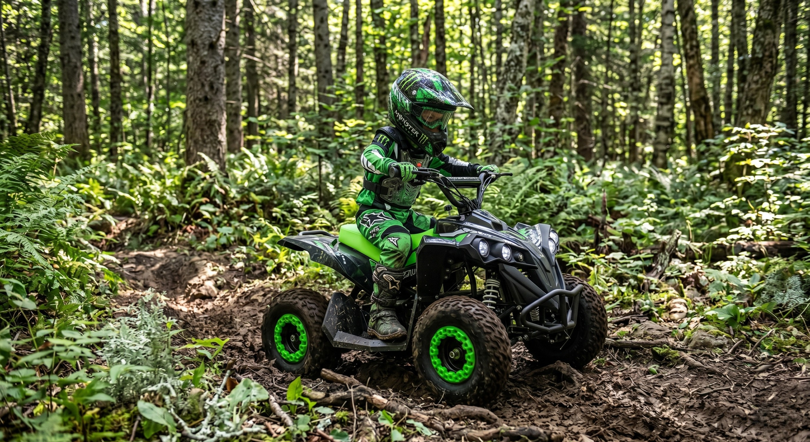 Quad électrique enfant Varman Monster XXL 1000W vert – vue principale