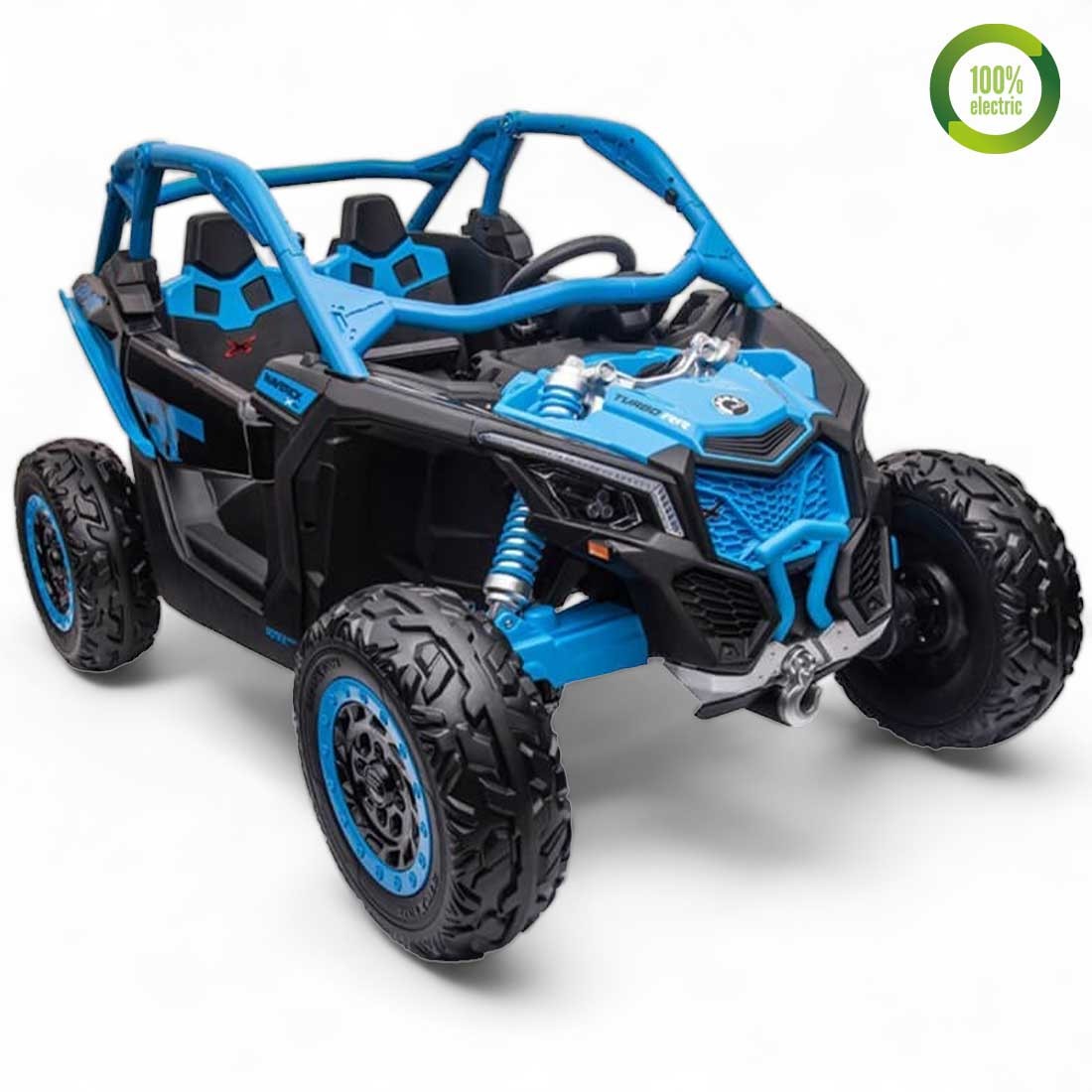 Buggy enfant electrique can am maverick BLEU 24 V