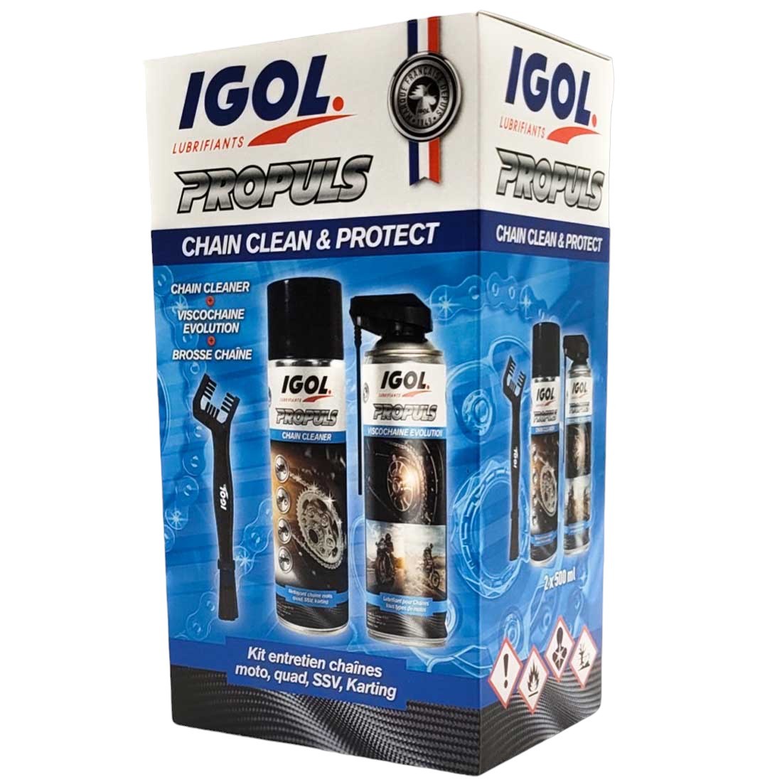 Kit entretien Chaine IGOL PROPULS CAHIN CLEAN ET PROTECT