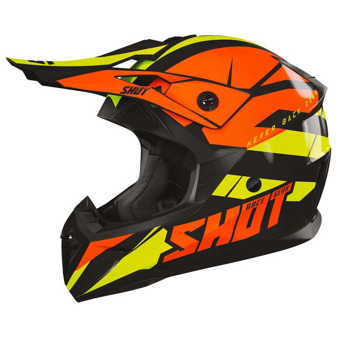 CASQUE CROSS ENFANT SHOT PULSE REVENGE - ORANGE