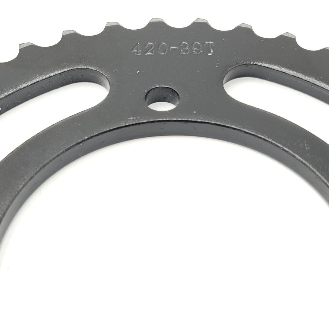 Couronne De Transmission #420 - 37 Dents - Diam. 58mm - Alu Bleu Pour Dirt Bike Et Pit Bike