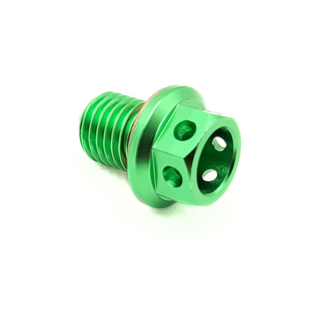 Bouchon De Vidange Aimanté M10x1.25 16mm - Avec Joint Cuivre - Pour Moto, Scooter, Voiture, Quad - 4