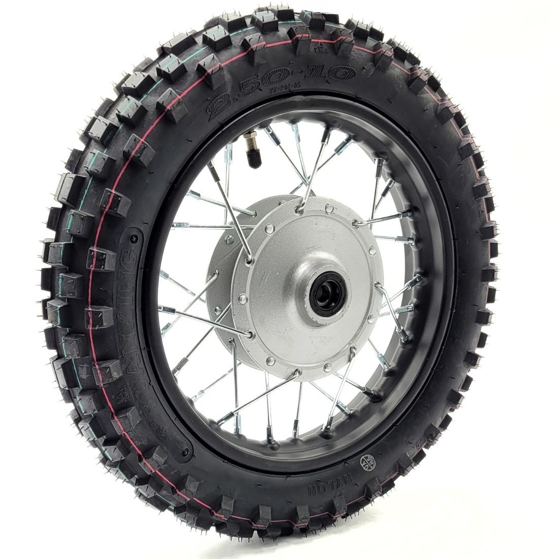 Roue Complète 2.50-10 Avec Pneu, Pignon Et Frein à Tambour – Pour XR50, CRF50, TTR50, Dirt Bike