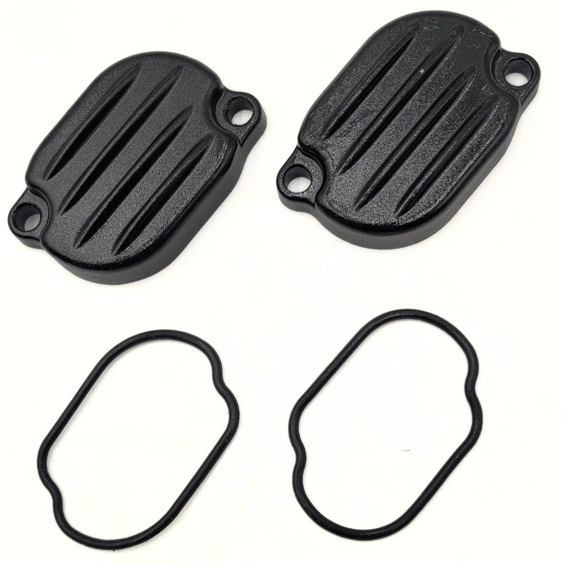 CACHE SOUPAPE CNC NOIR ( X2 ) POUR MOTEUR 155 ZONGSHEN DE DIRT BIKE ...