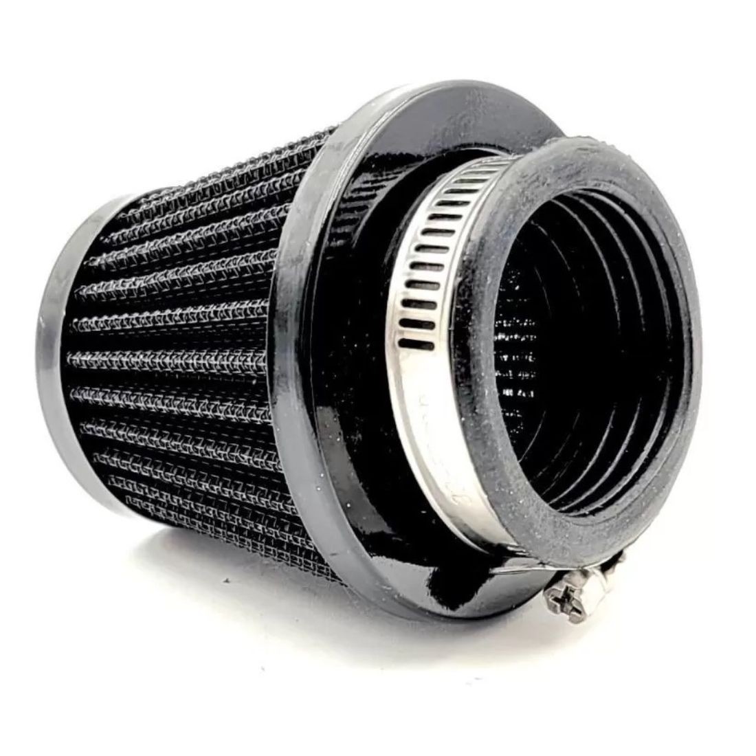 Qiilu Filtre à Air Admission 38mm Pour Moto Quad ATV Dirt Pit Bike - Kit Induction Haut Débit Noir