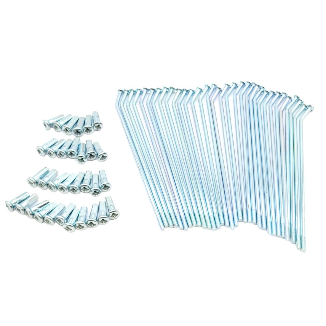 Jeu de 32 rayons chromée gros diamètre renforcée pour roue arrière 14 pouces ( 1,85 X 14